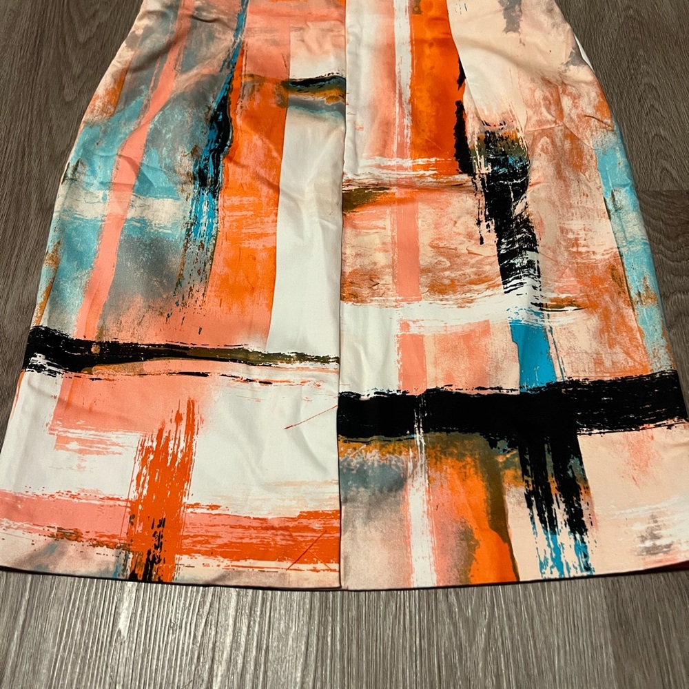 Worthington Multicolor Abstract Pencil Skirt - Picture 4 of 4